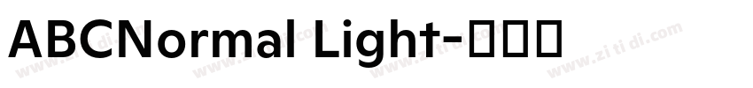 ABCNormal Light字体转换
